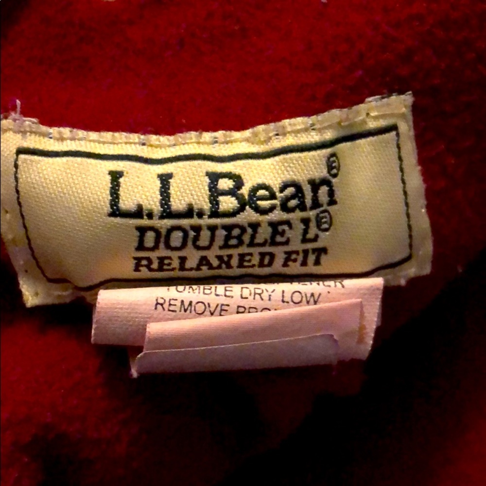 L.L. Bean Women's Red Relaxed Fit Jeans